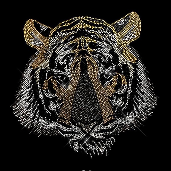 ☃️BOGO50%☃️🆕🖤EXPRESSED SOCIETY: BLACK Stone Tiger Crew Neck Sweatshirt SMALL - Picture 6 of 13